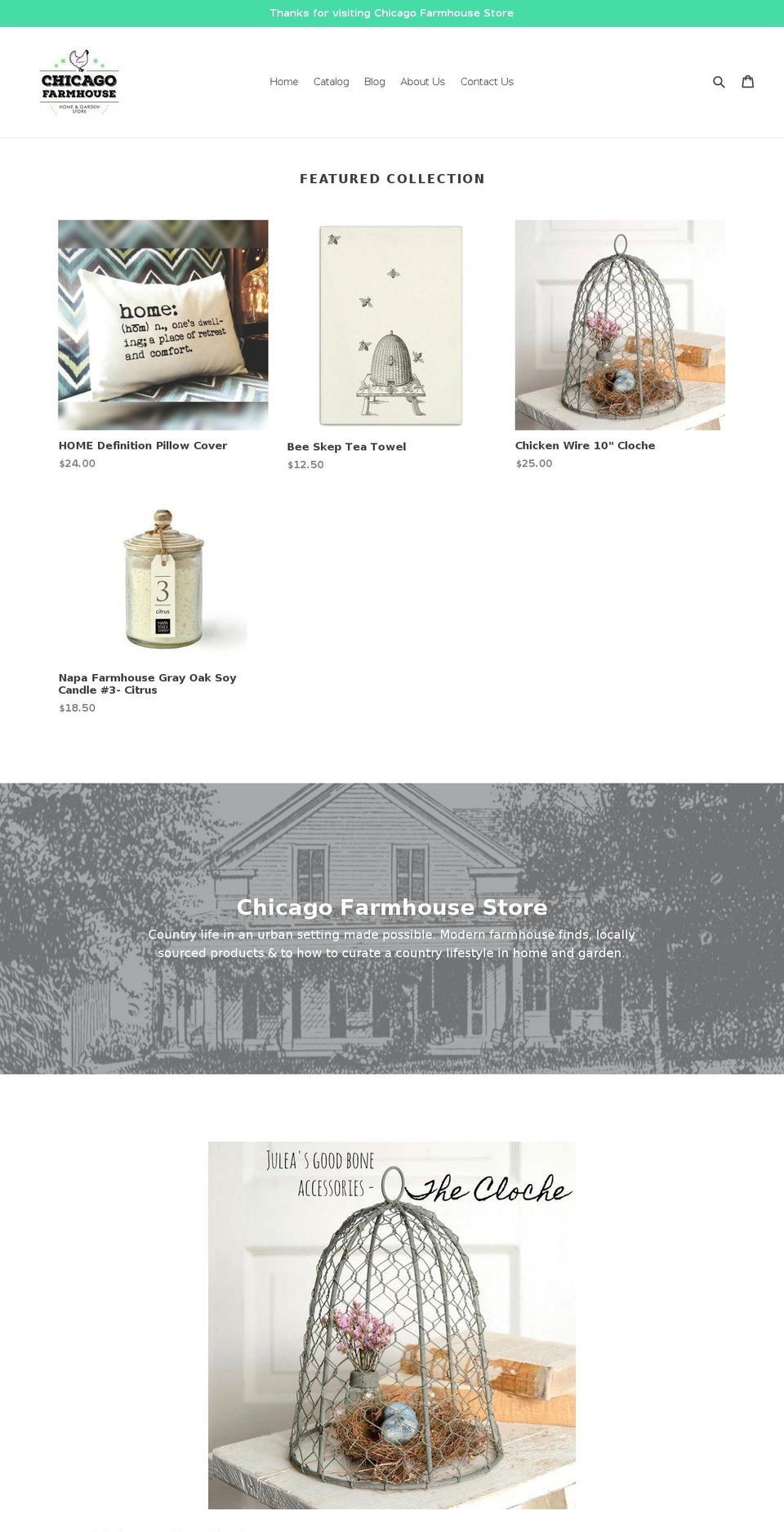 chicagofarmhousestore.com — Shopify storefront screenshot