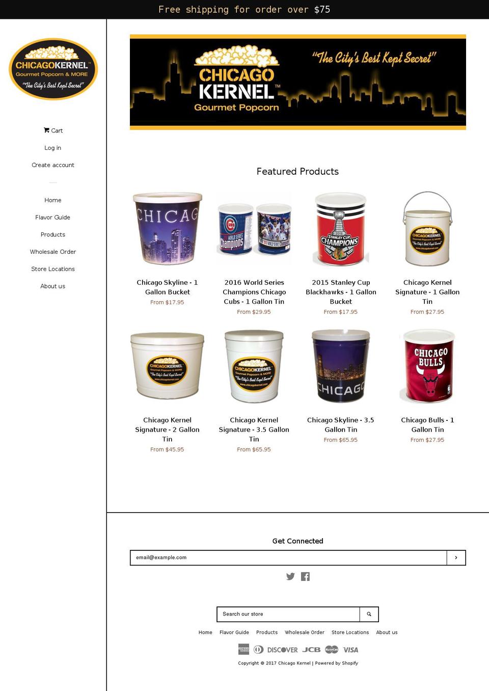 chicagokernel.com shopify website screenshot
