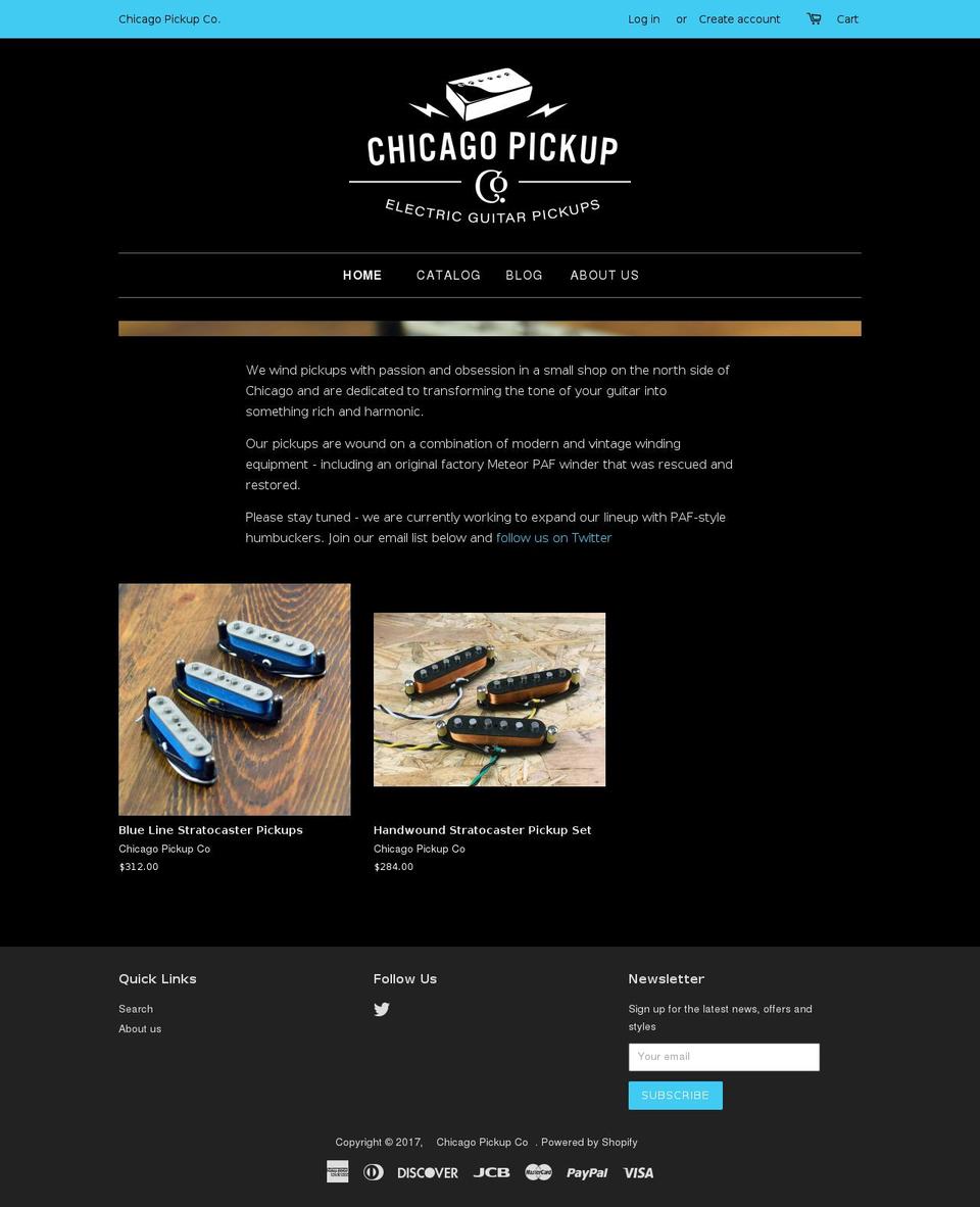 chicagopickupco.com shopify website screenshot