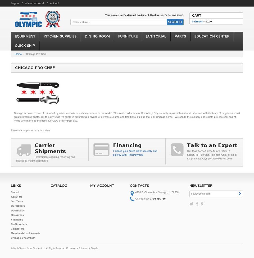 theme025 Shopify theme site example chicagoseries.com