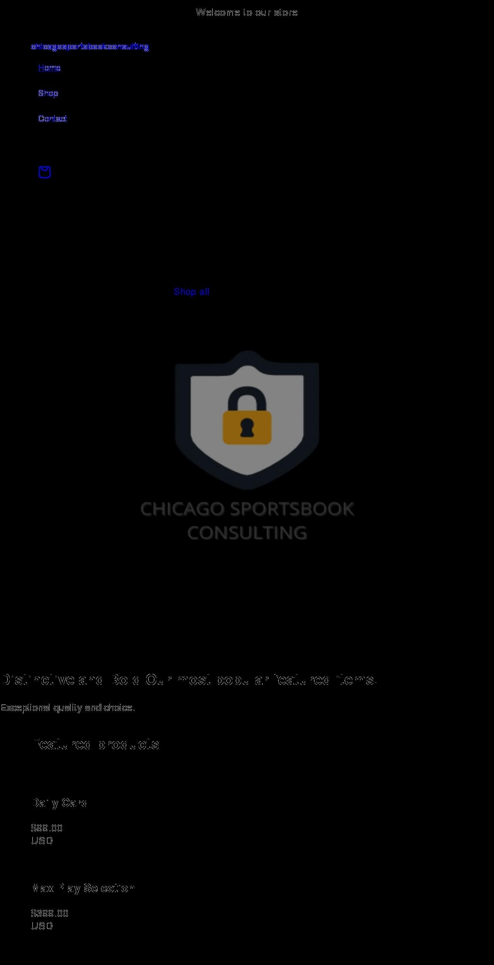 chicagosportsbookconsulting.com shopify website screenshot