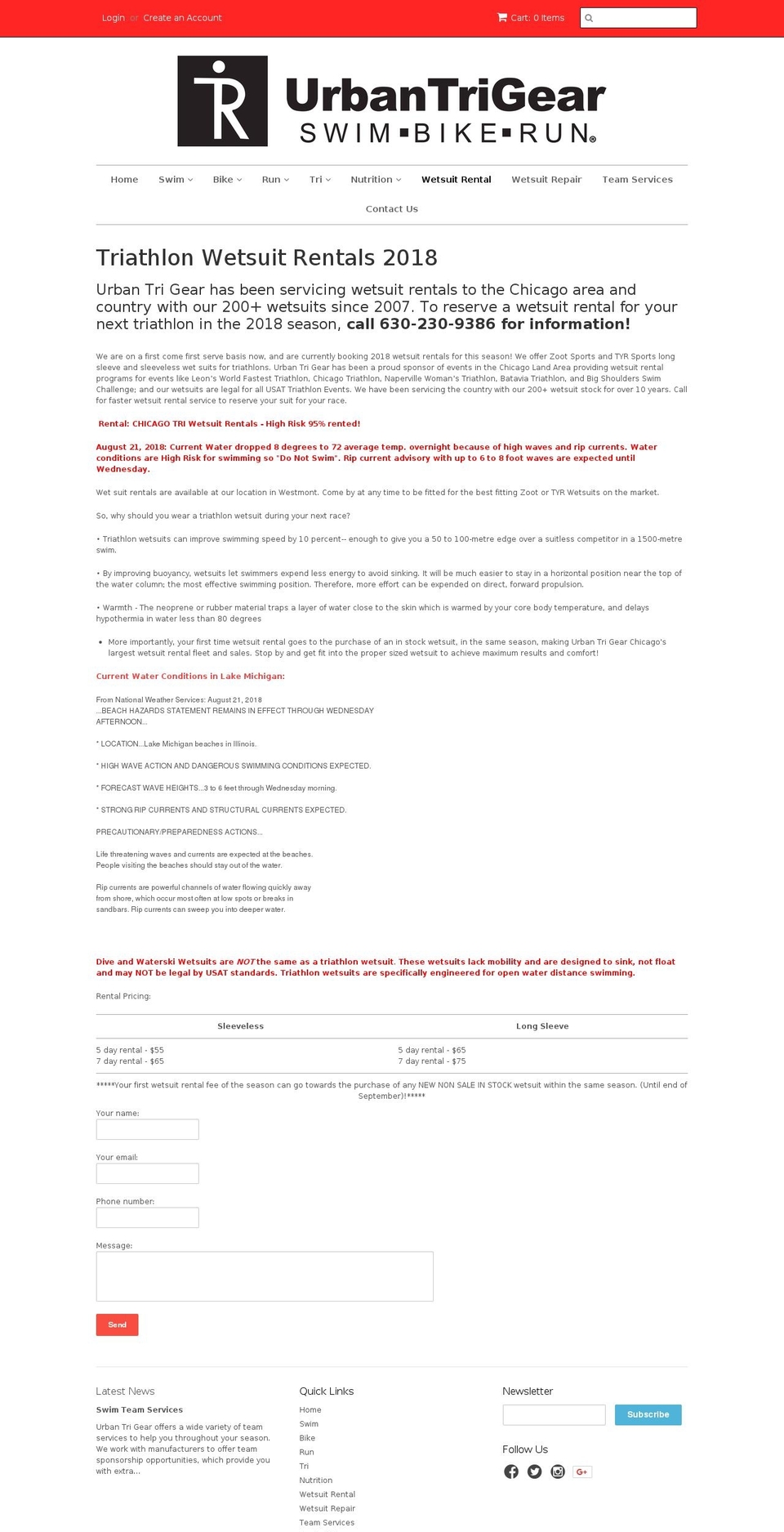 chicagotri.com — Shopify storefront screenshot