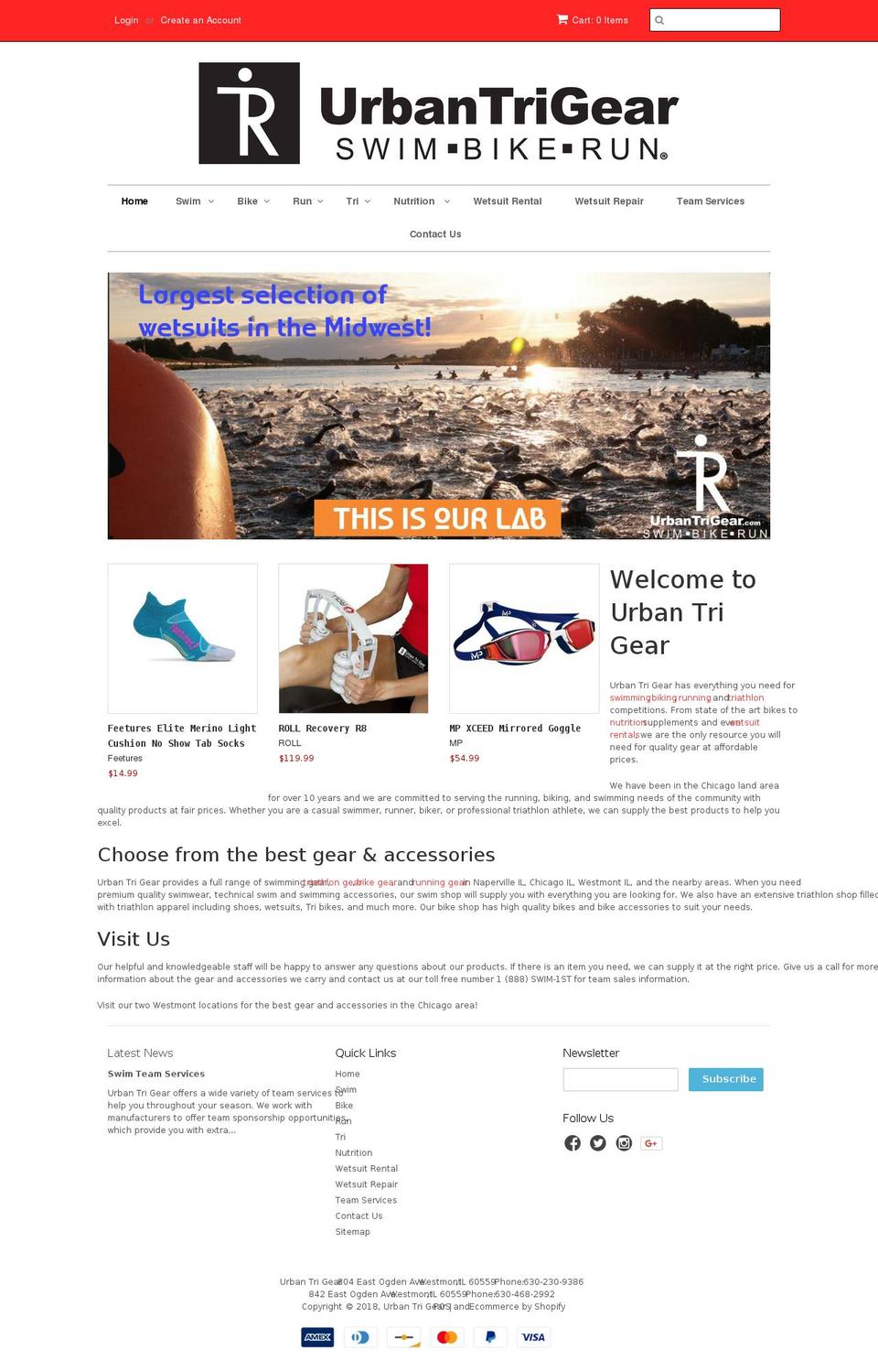 chicagotrigear.com — Shopify storefront screenshot