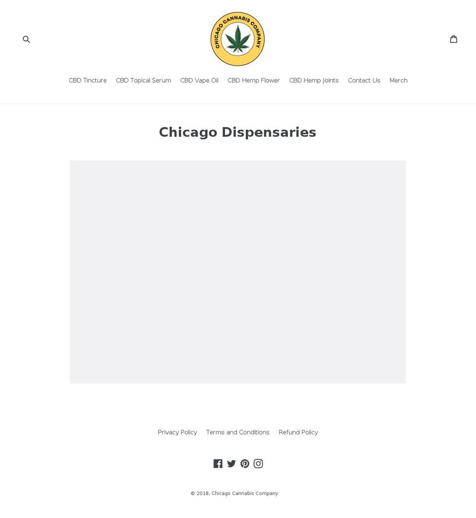 Chicago Cannabis Company Shopify theme site example chicagoweedmaps.com