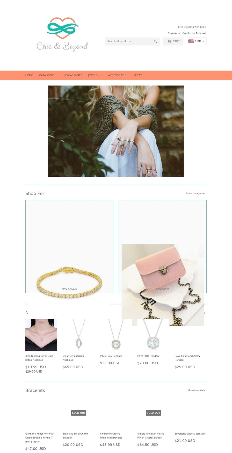 chicandbeyond.com — Shopify storefront screenshot