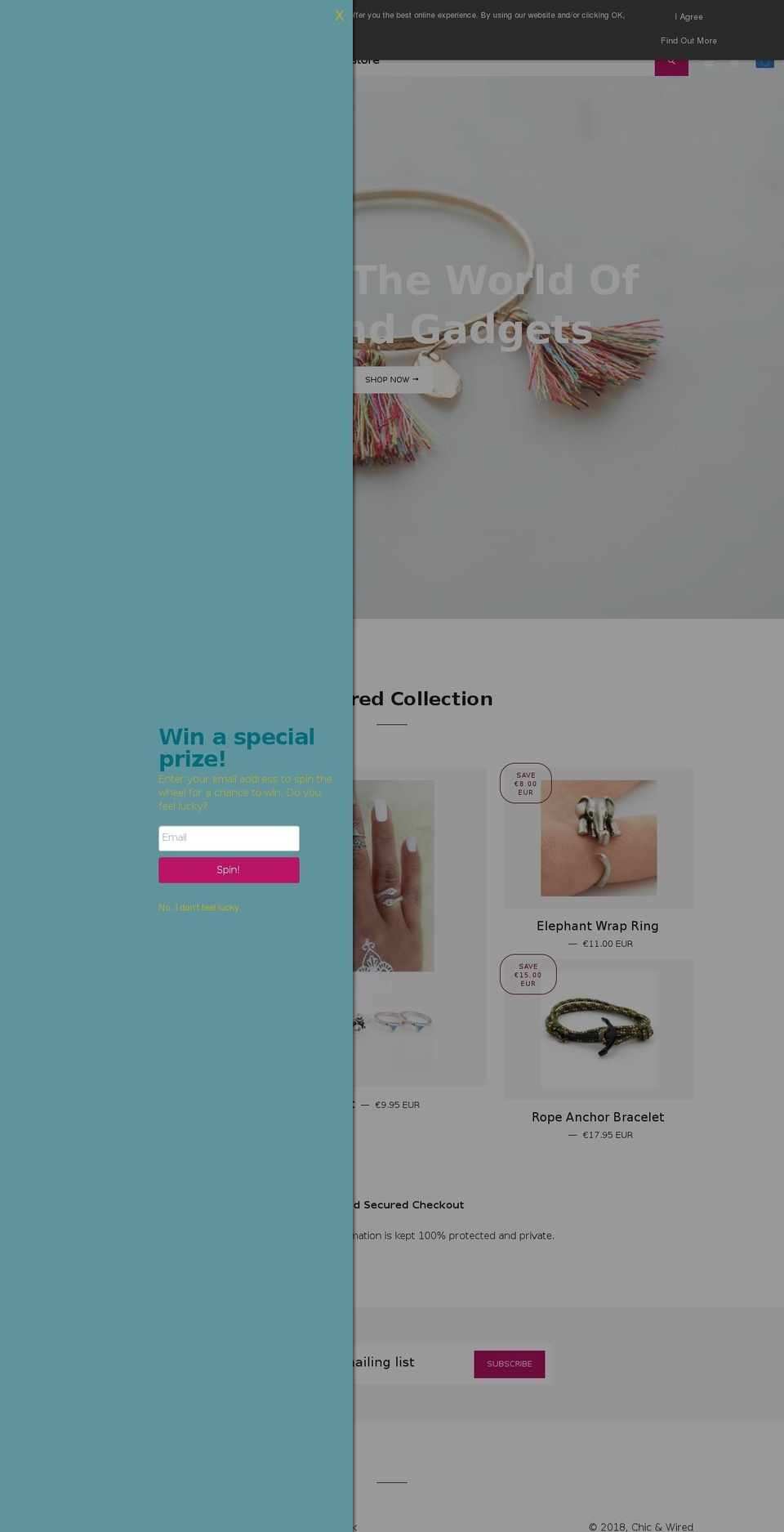 chicandwired.com — Shopify storefront screenshot