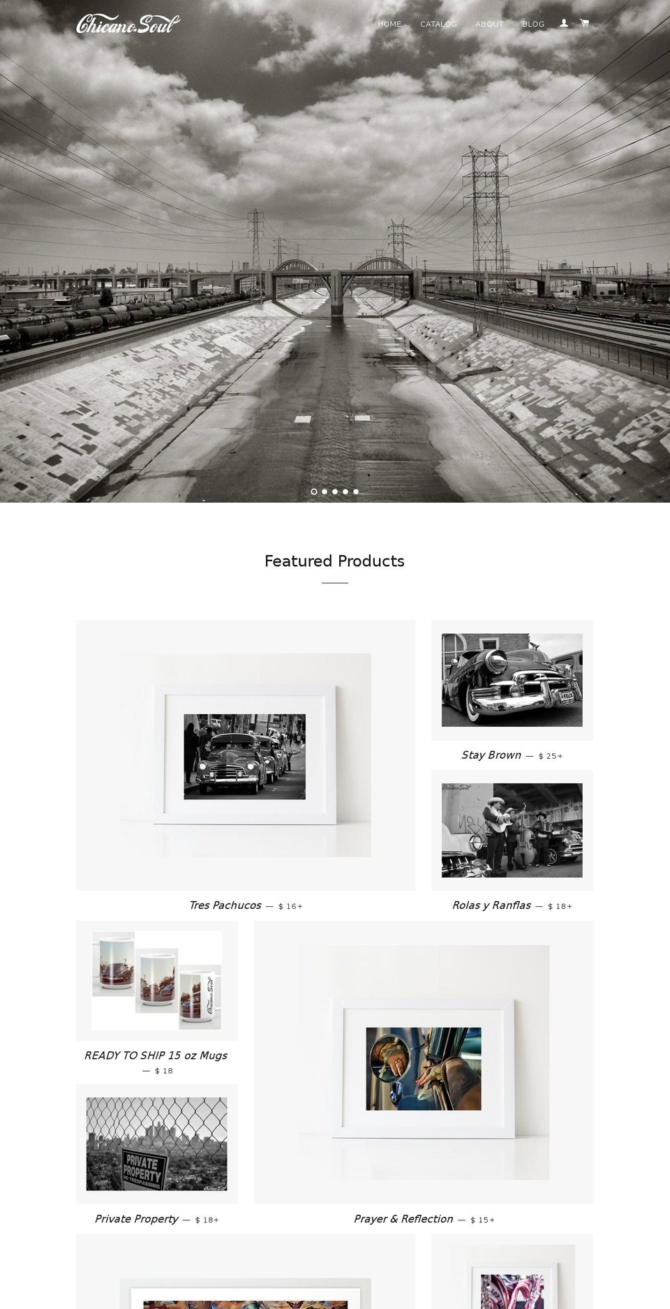 chicanosoul.net shopify website screenshot