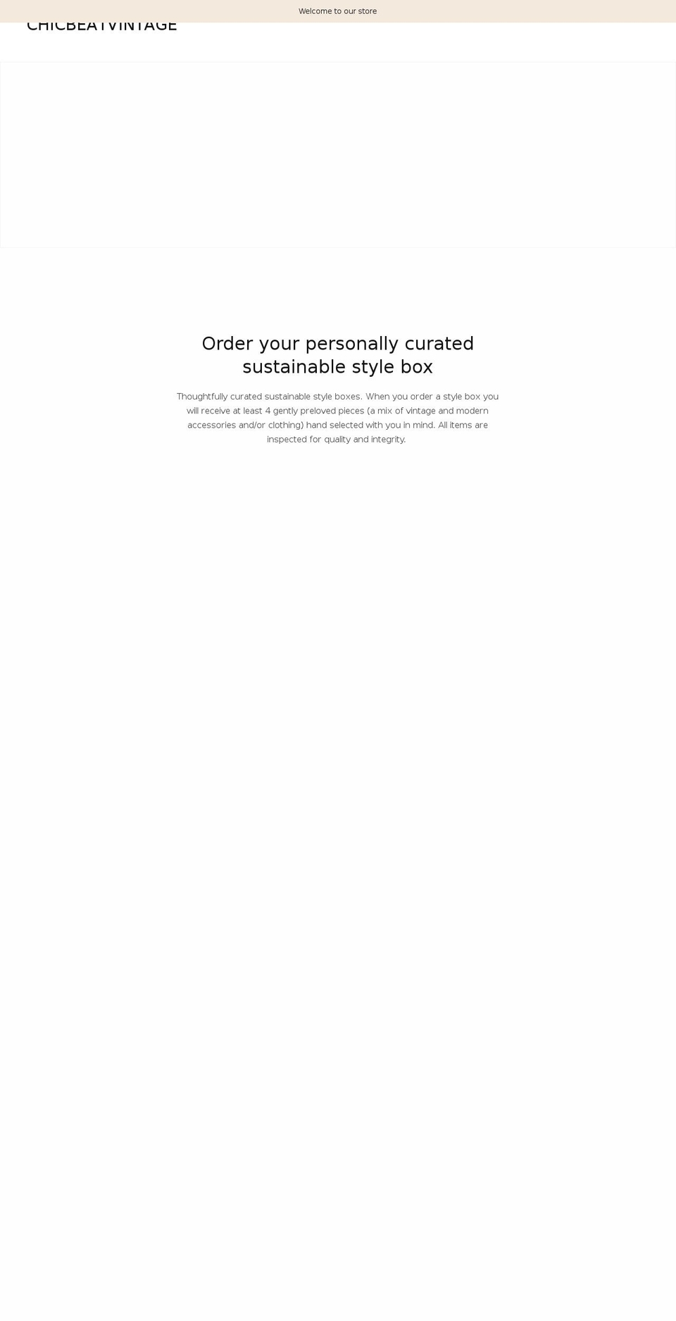 chicbeatvintage.com shopify website screenshot