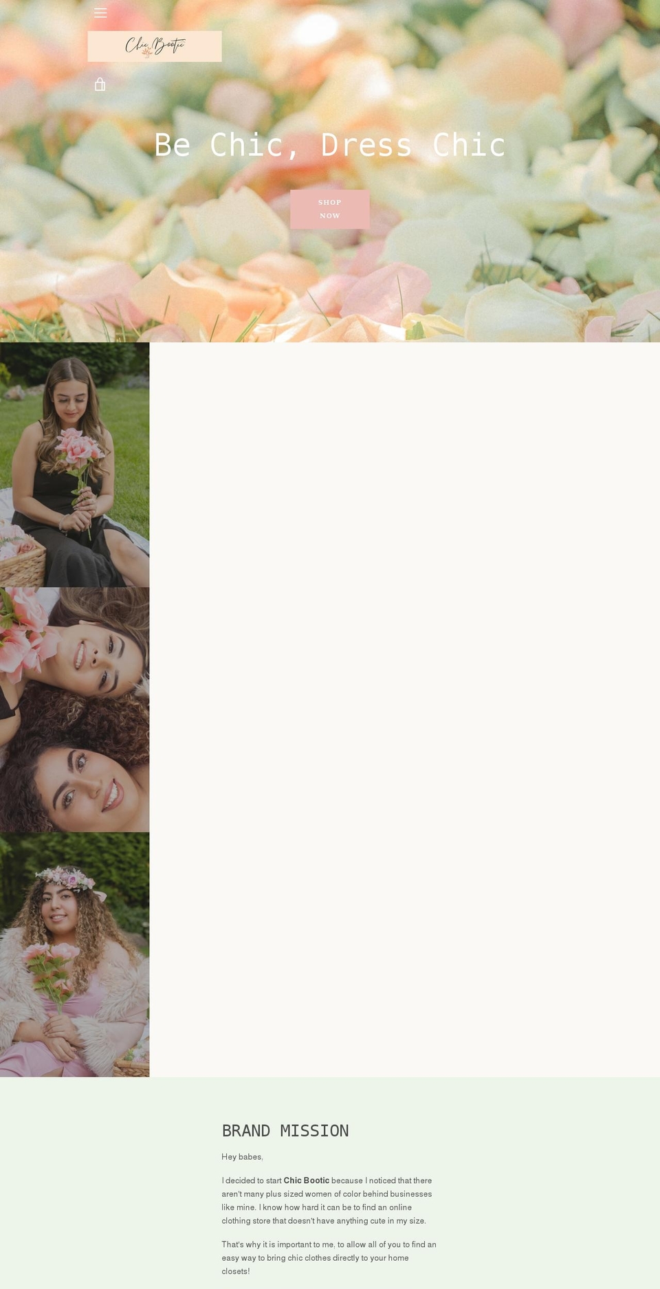 chicbootic.com shopify website screenshot