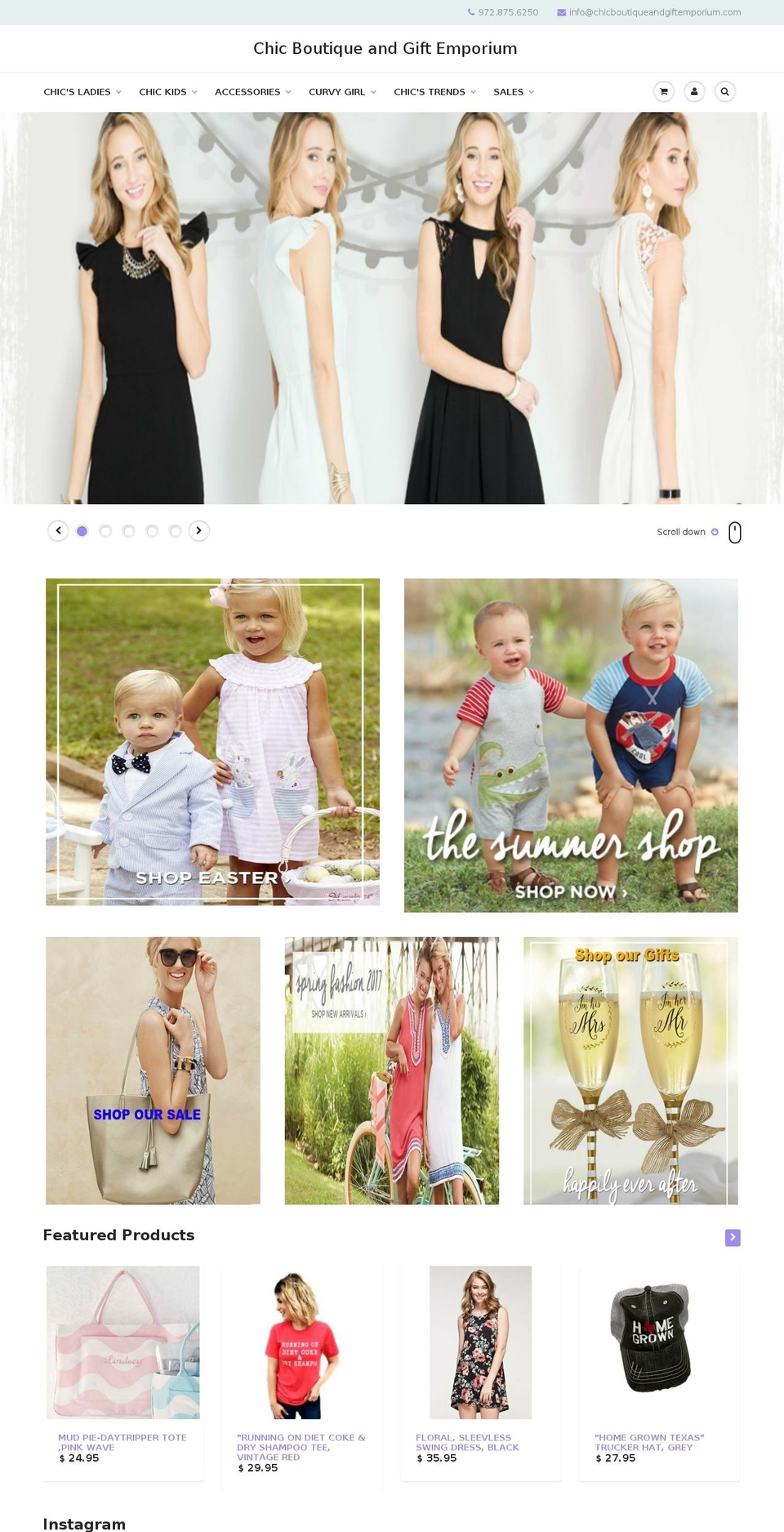 chicboutiqueandgiftemporium.biz shopify website screenshot