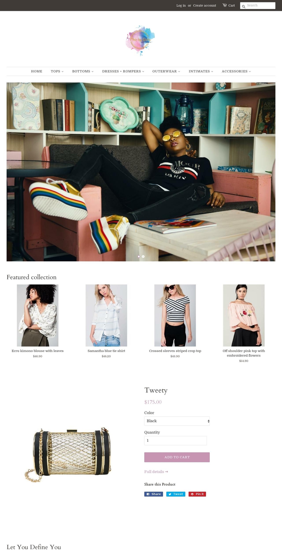 chicbybella.com — Shopify storefront screenshot