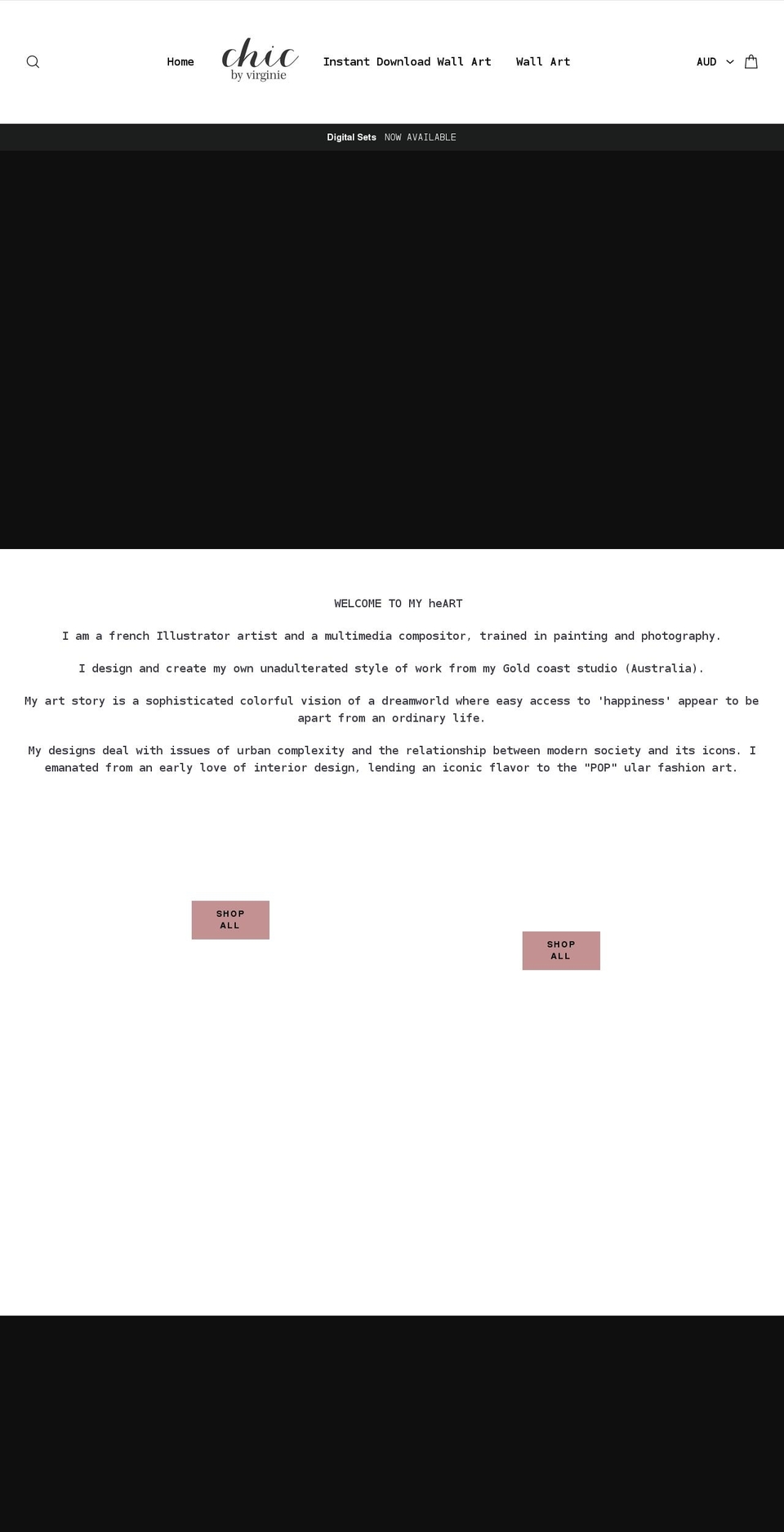 chicbyvirginie.com.au shopify website screenshot