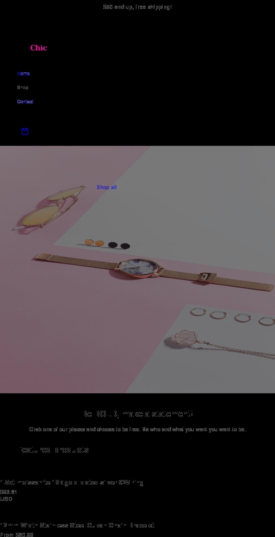 chicchique.com shopify website screenshot
