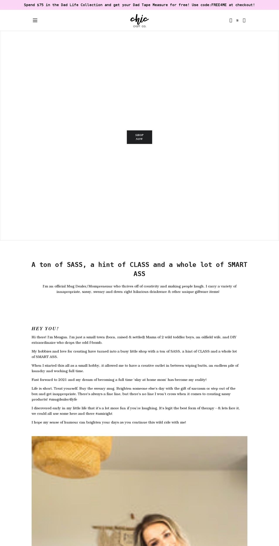 chiccraftco.com shopify website screenshot