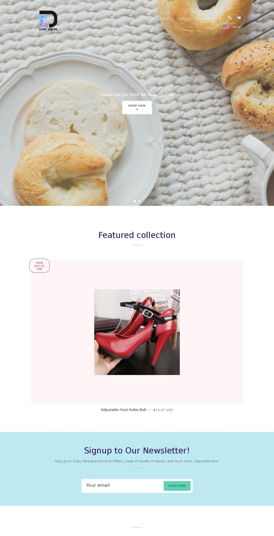 chicdelta.com — Shopify storefront screenshot