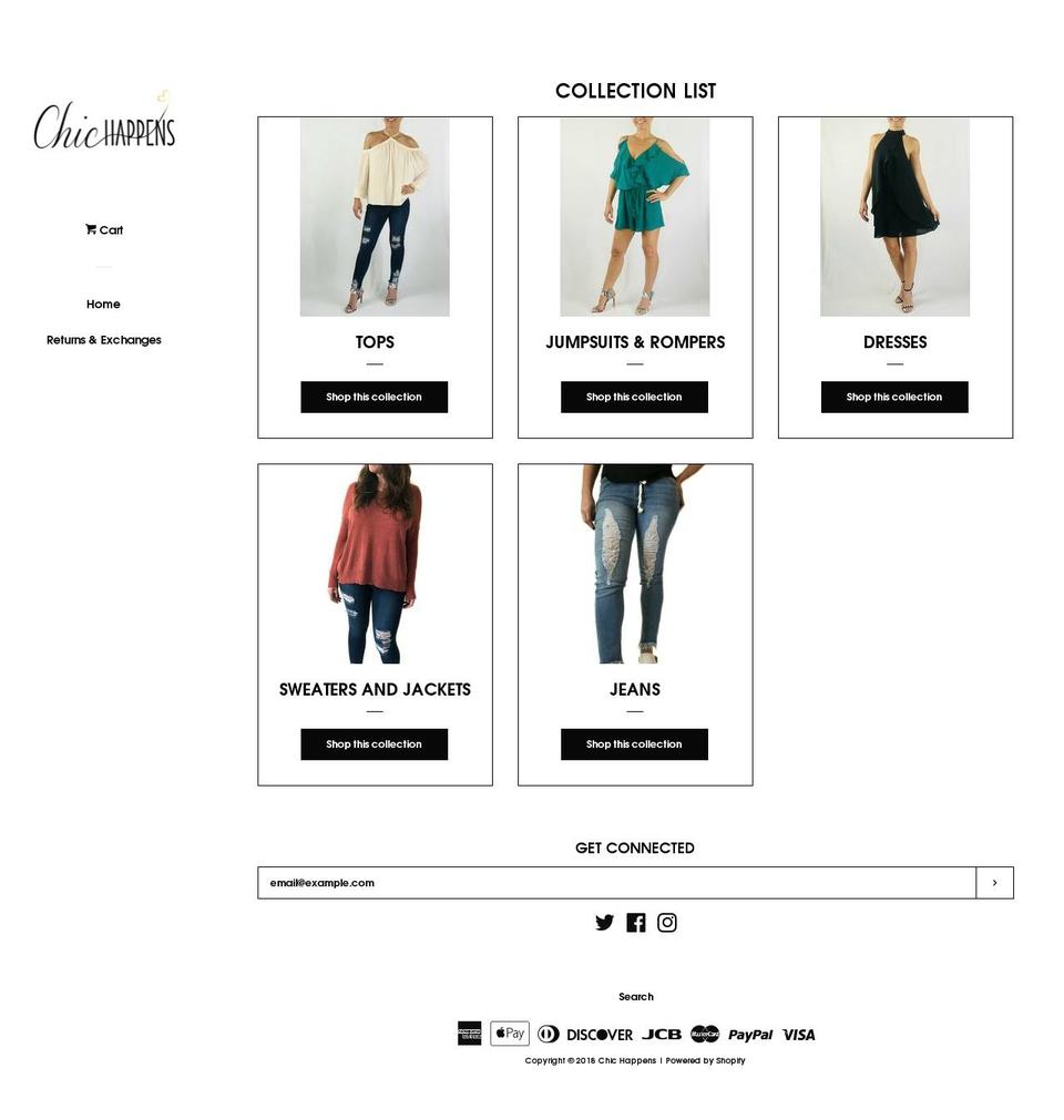 chichappensboutique.com — Shopify storefront screenshot