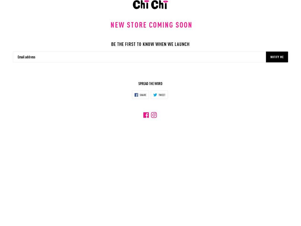 chichicosmetics.com shopify website screenshot