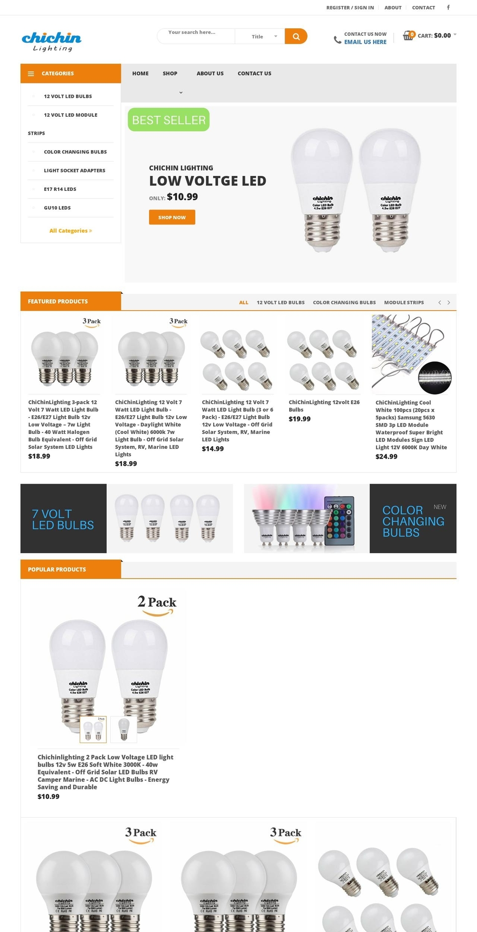ChiChinLighting Shopify theme site example chichinlighting.net