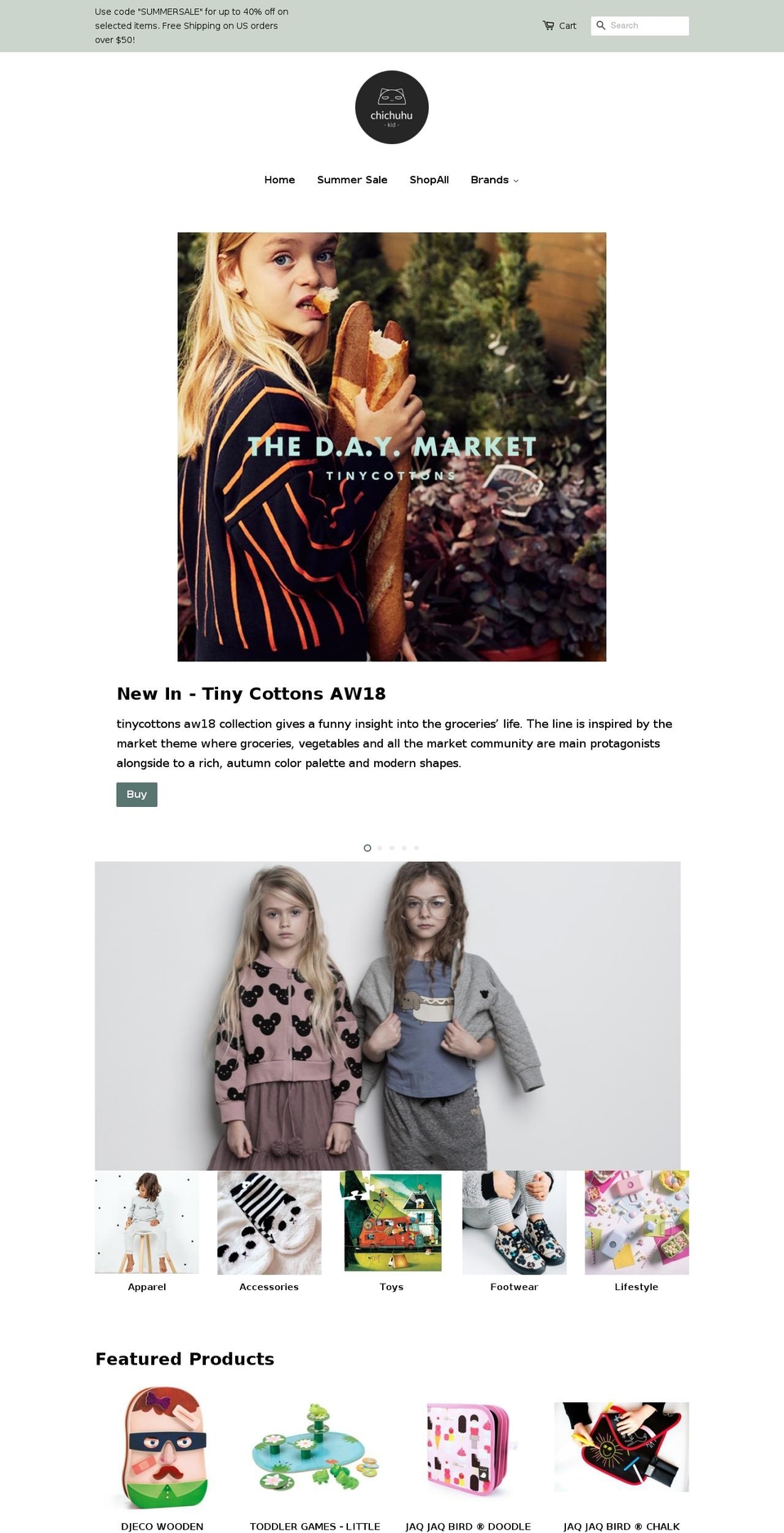 chichuhukid.com shopify website screenshot