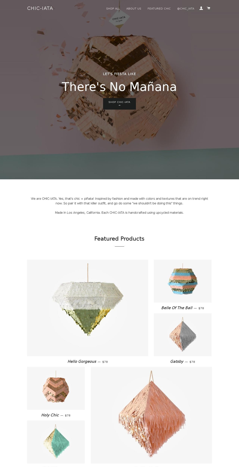 chiciata.com — Shopify storefront screenshot