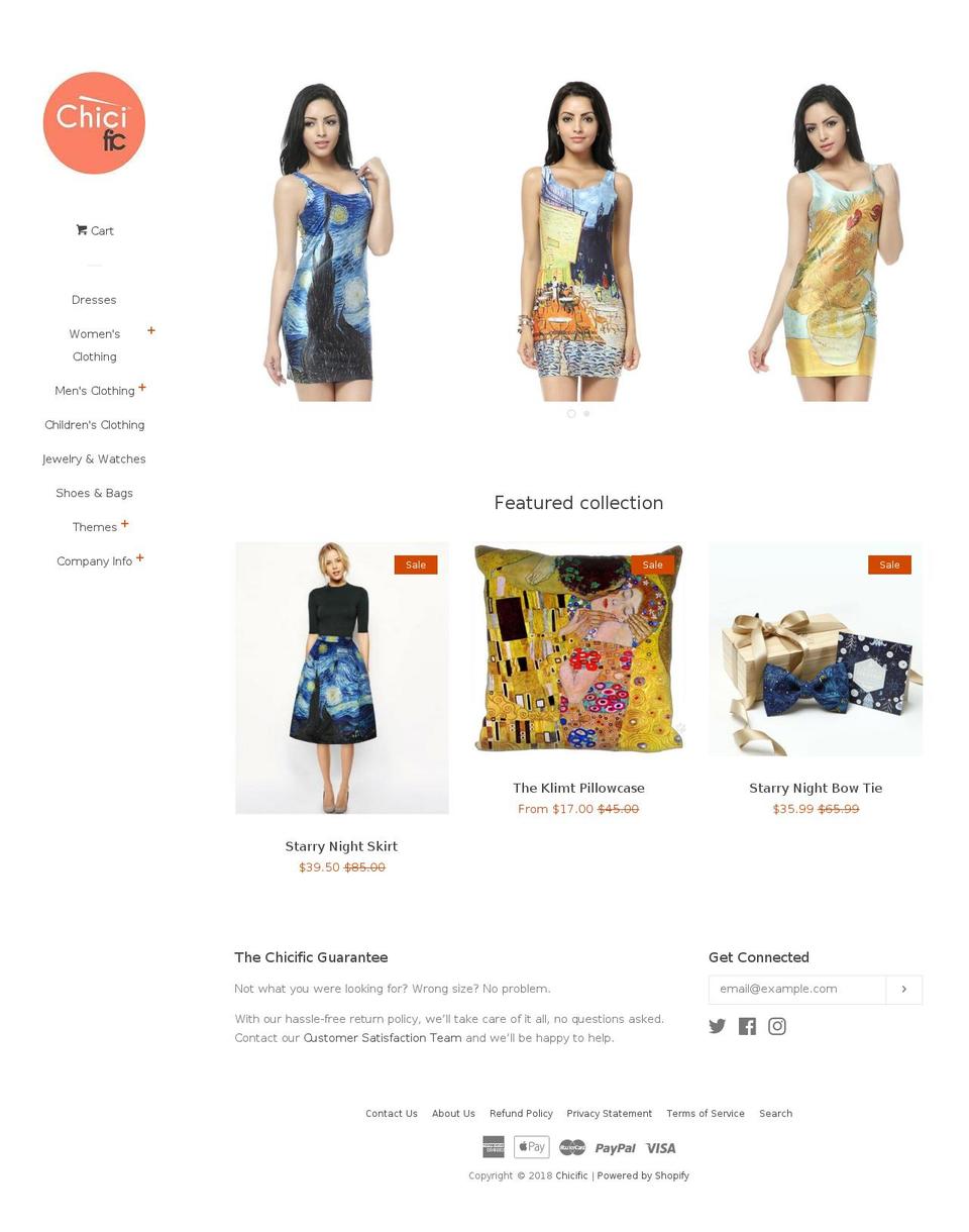 chicific.com — Shopify storefront screenshot