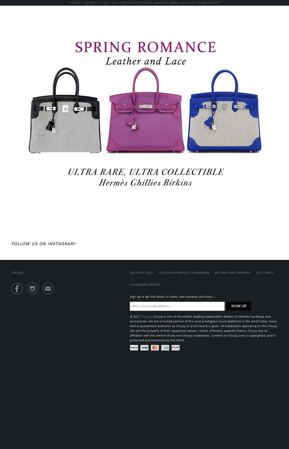 chicjoy.com shopify website screenshot