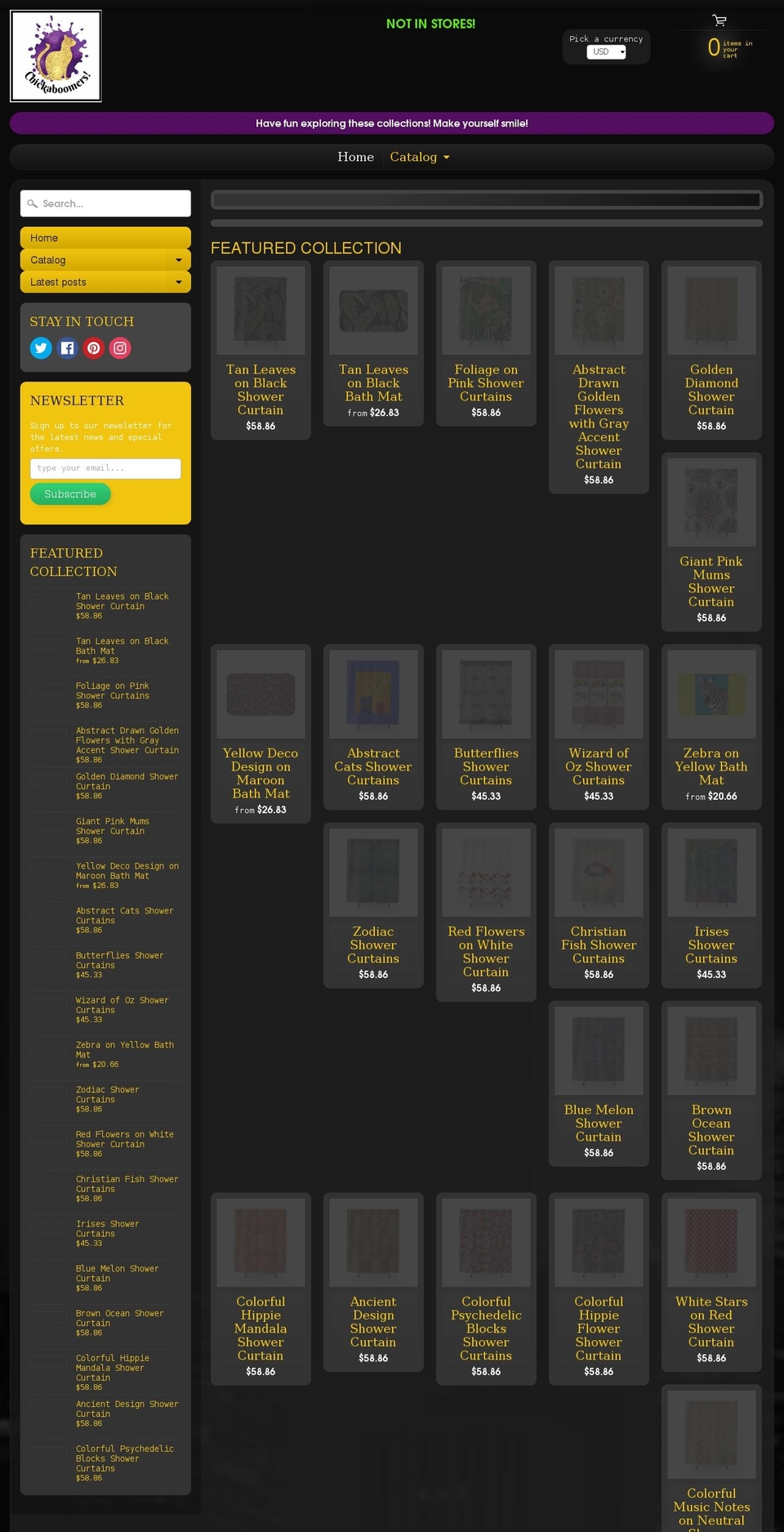 chickaboomers.com — Shopify storefront screenshot