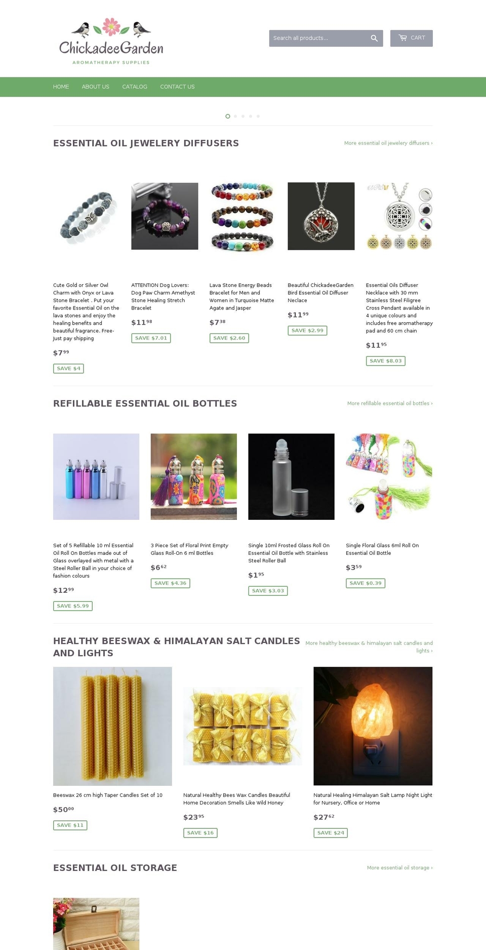 chickadeegarden.com — Shopify storefront screenshot