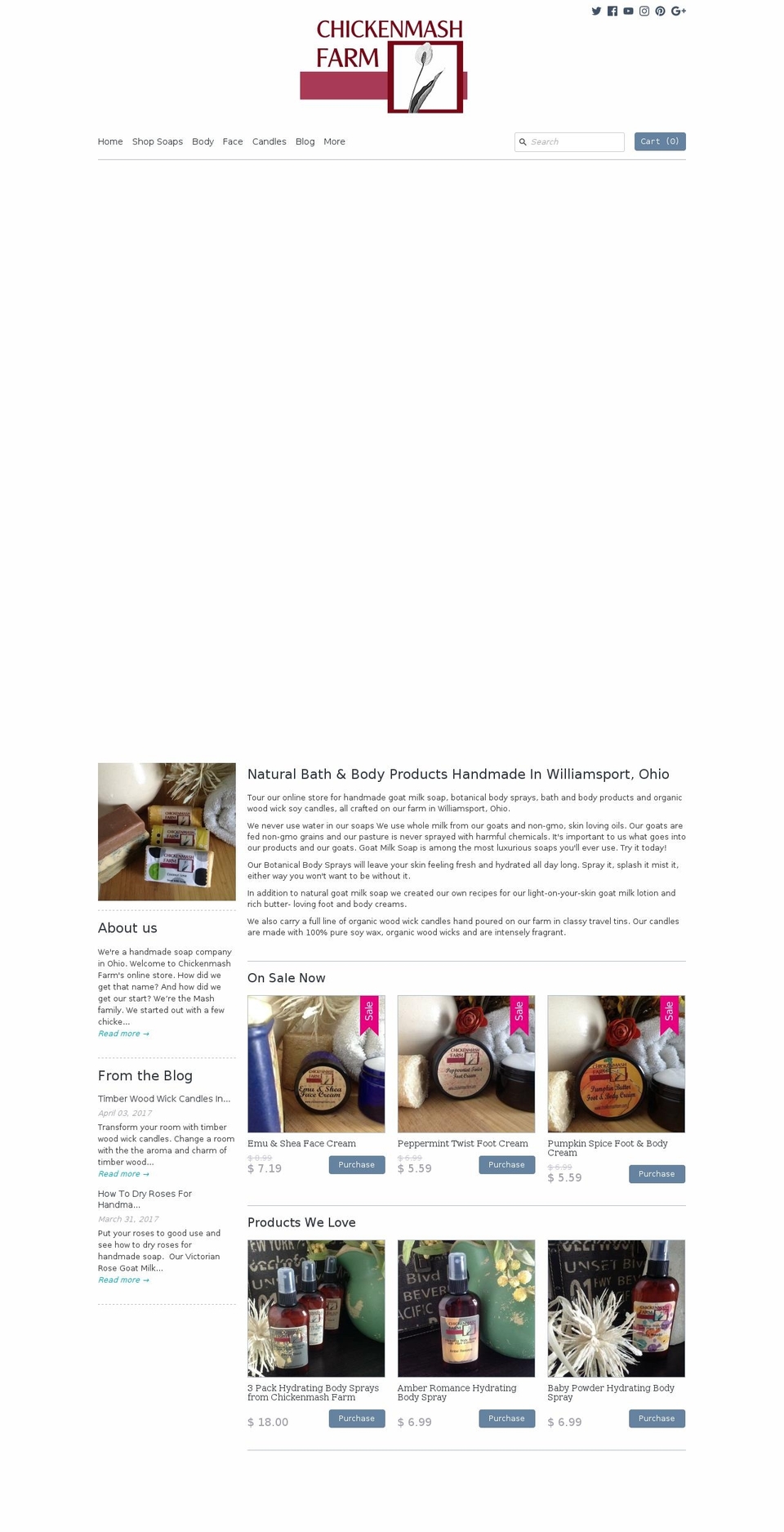 chickenmashfarm.com shopify website screenshot