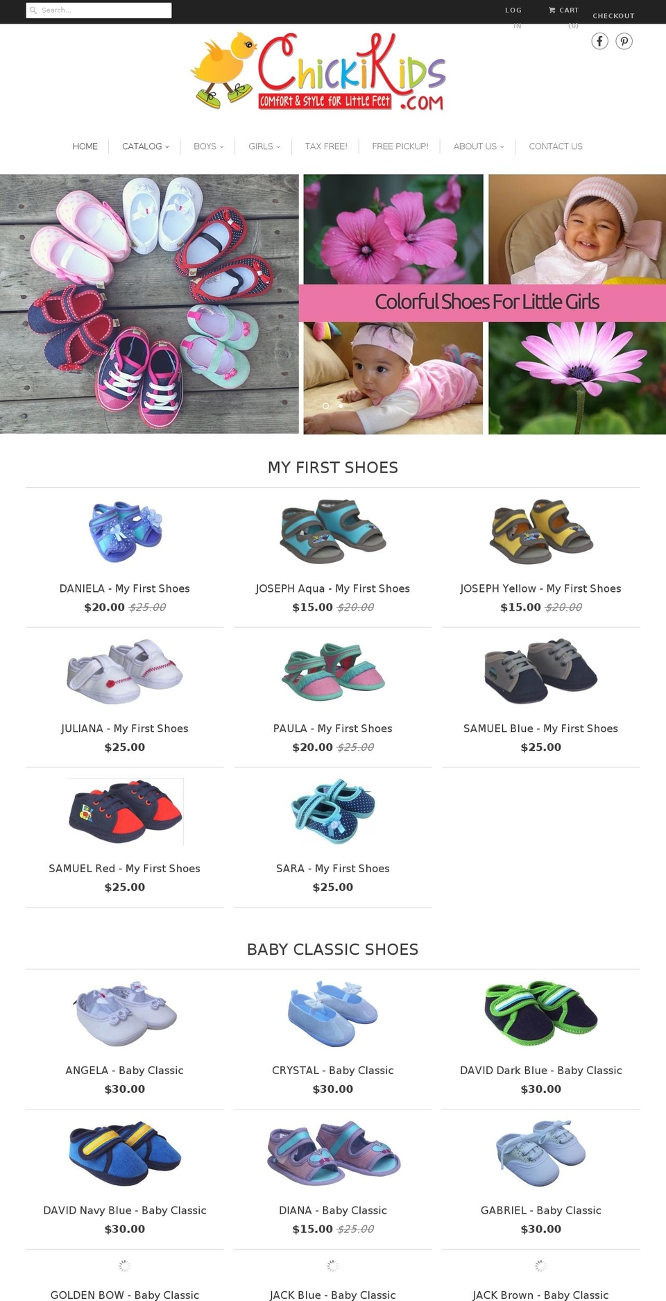 chickikids.com shopify website screenshot