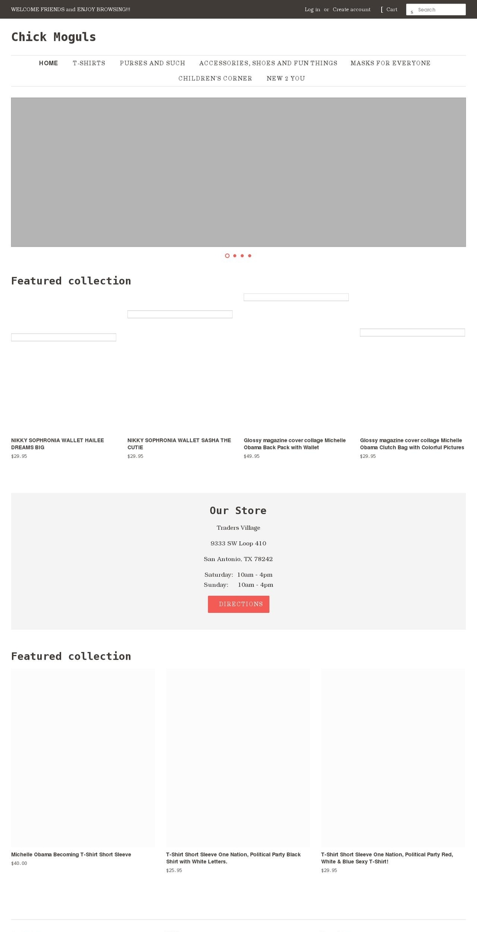 chickmoguls.com shopify website screenshot