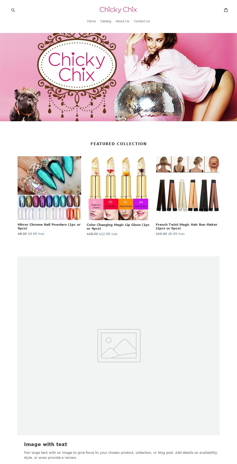 chickychix.com — Shopify storefront screenshot