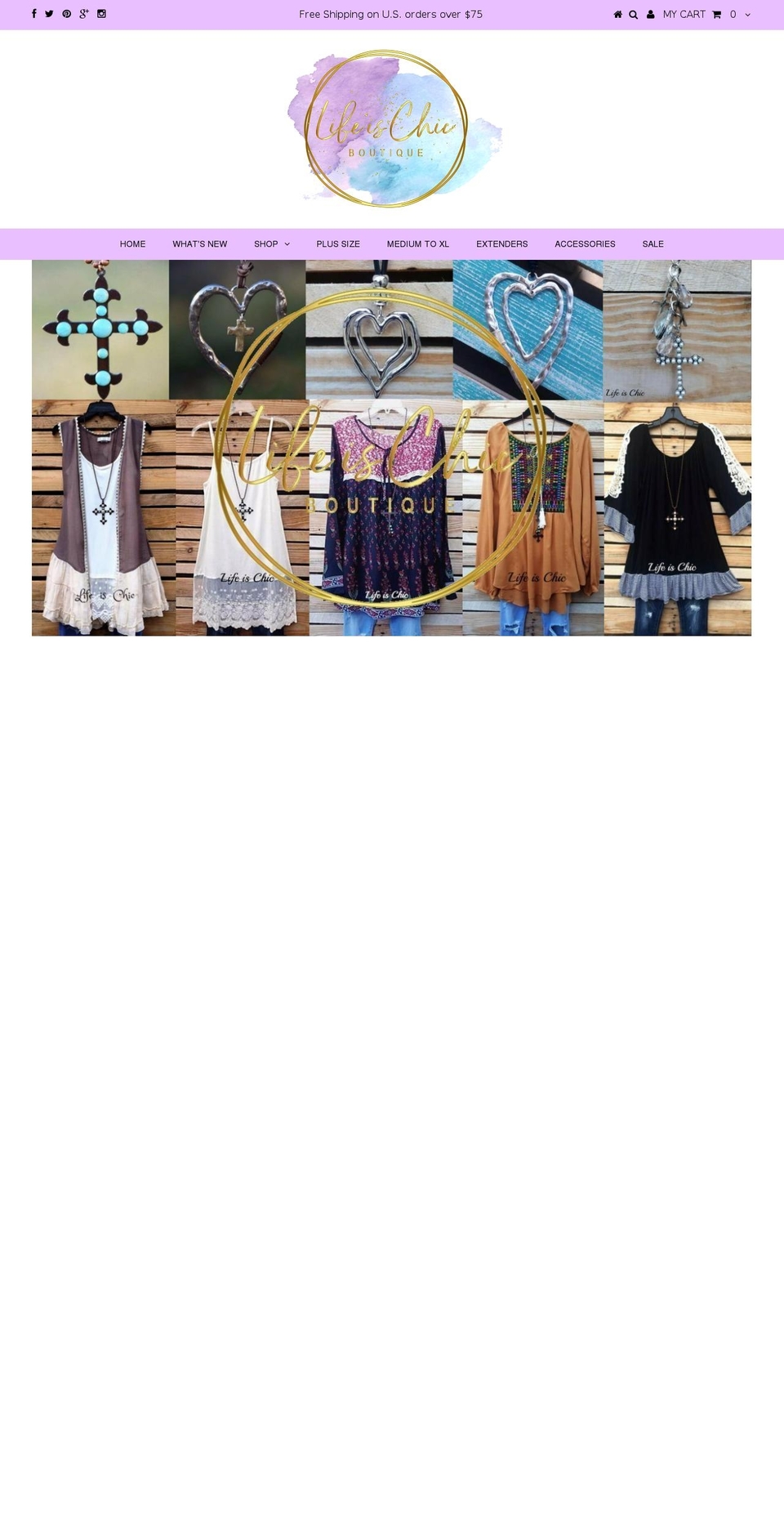 chiclifeboutique.com — Shopify storefront screenshot