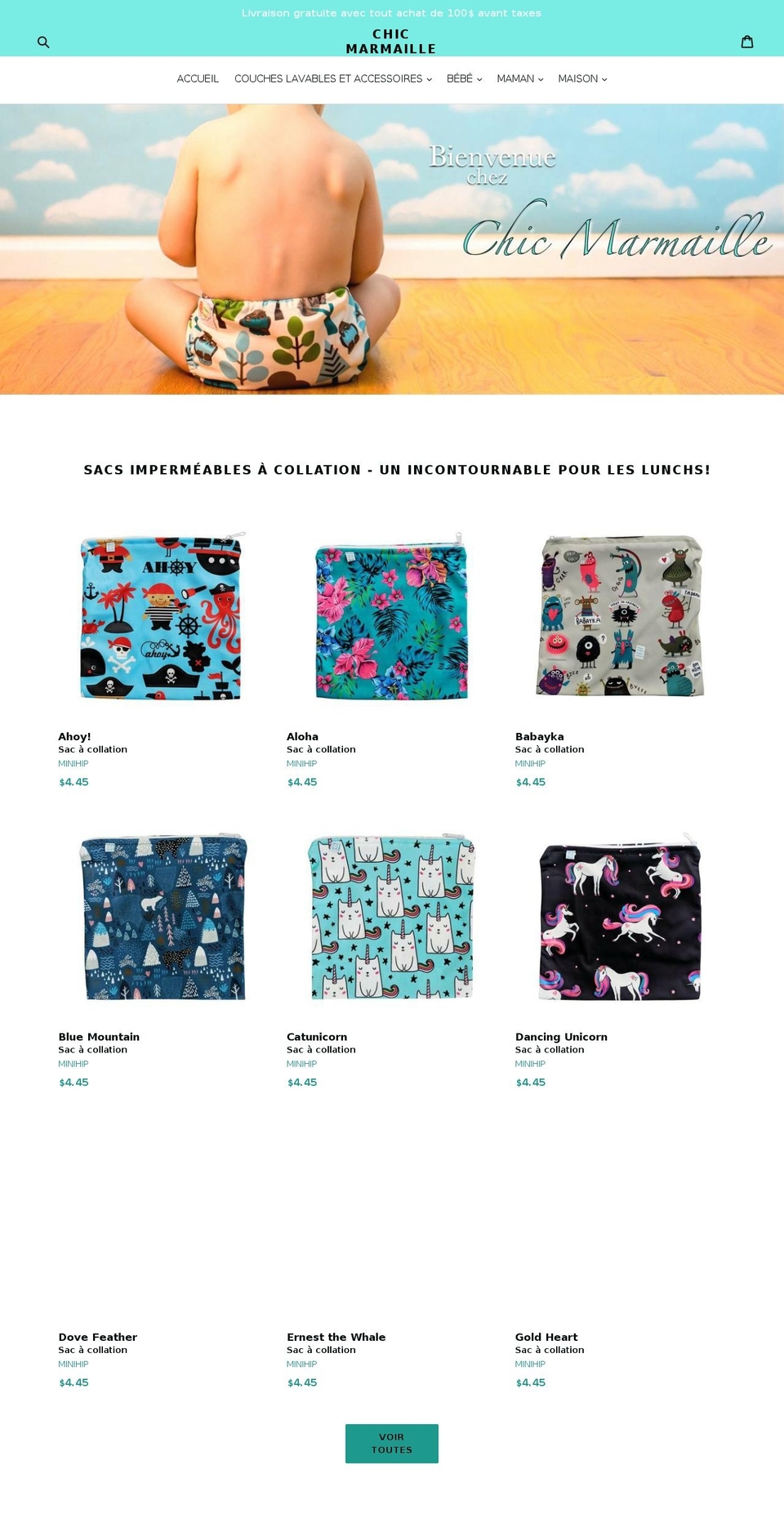 chicmarmaille.com — Shopify storefront screenshot
