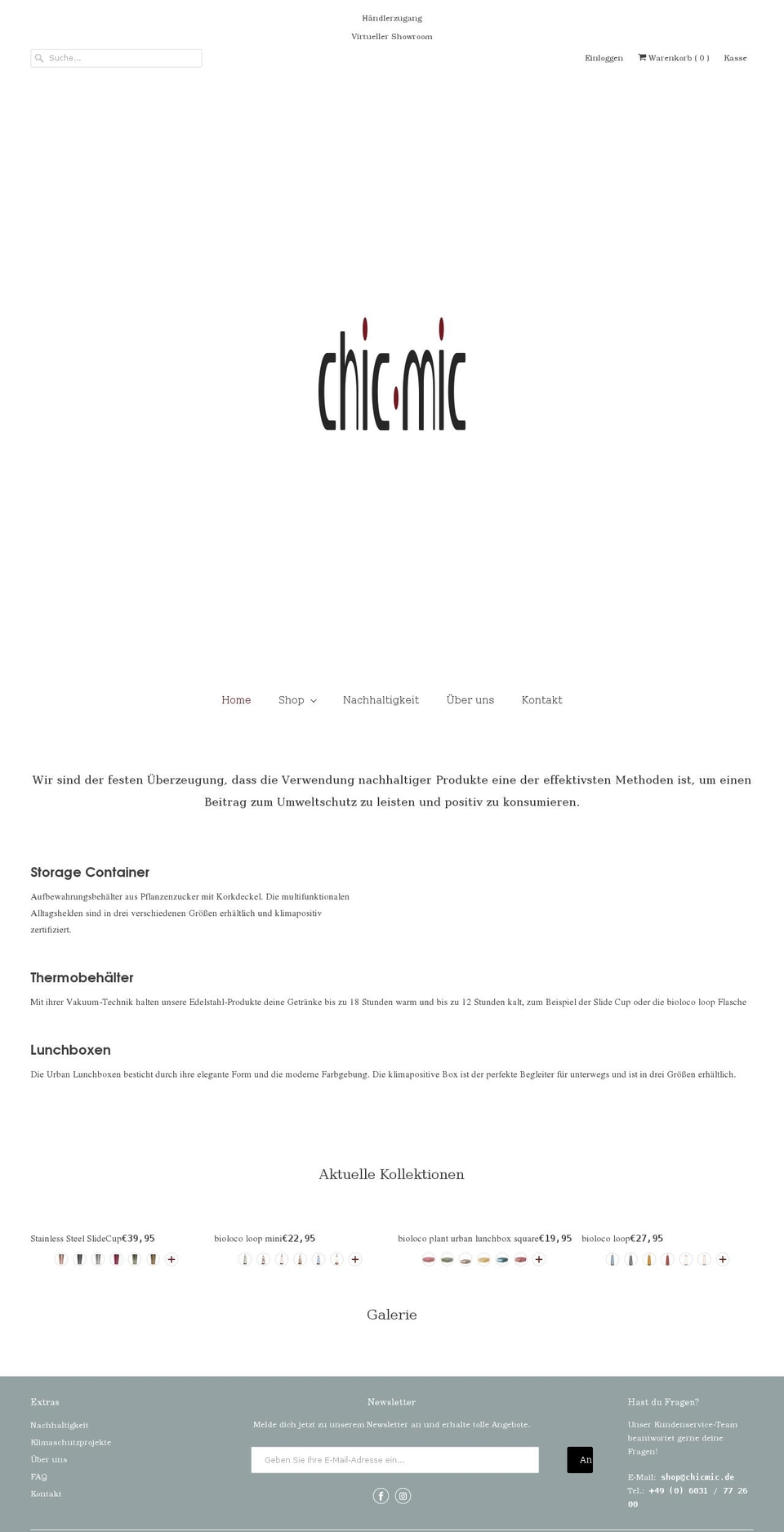 chicmic-shopifymain Shopify theme site example chicmic.de