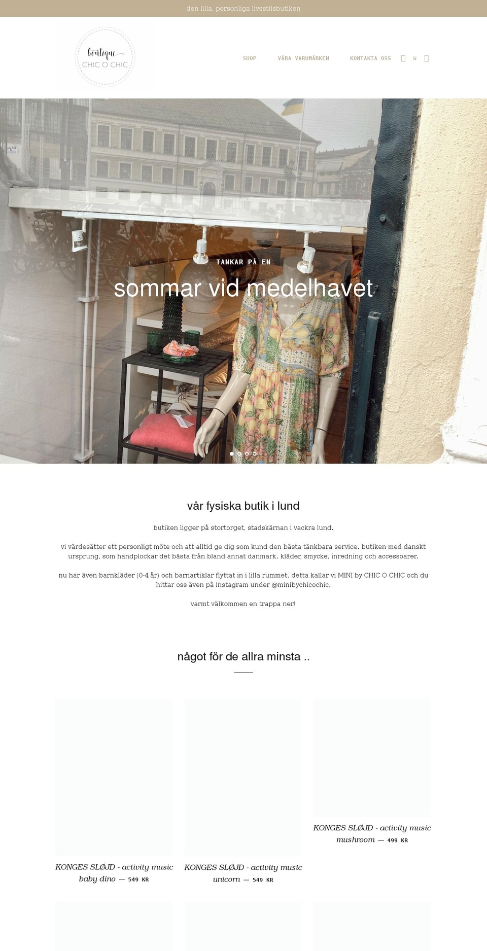 chicochic.se shopify website screenshot