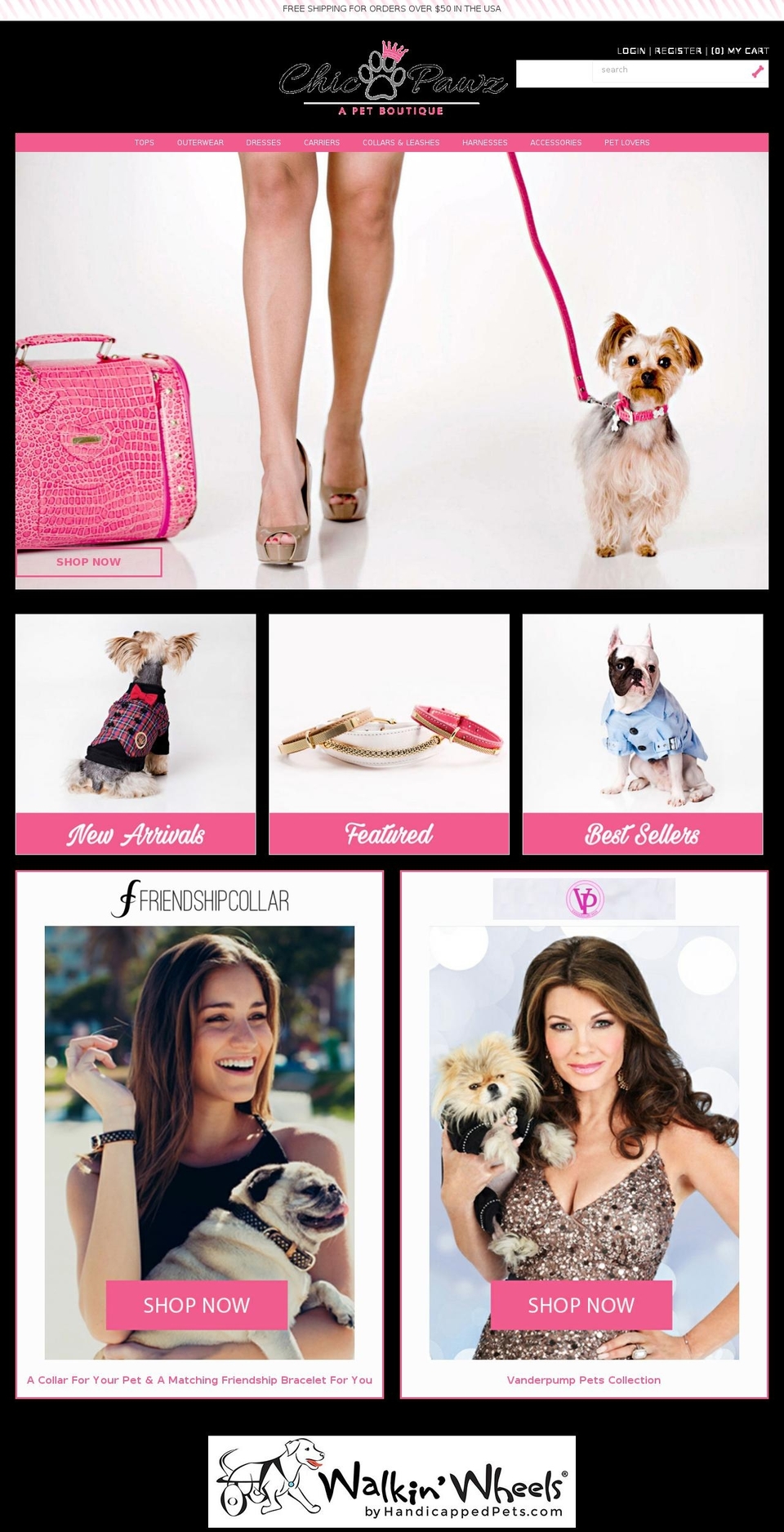 chicpawz.com shopify website screenshot