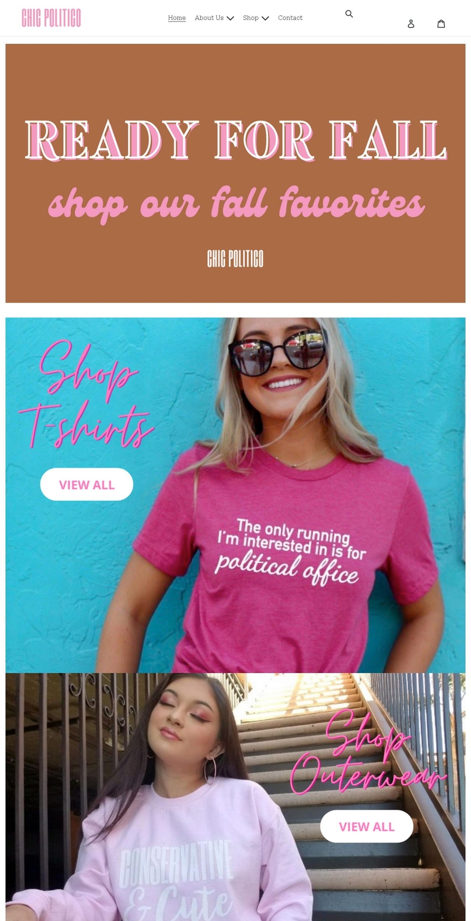 chicpolitico.com shopify website screenshot