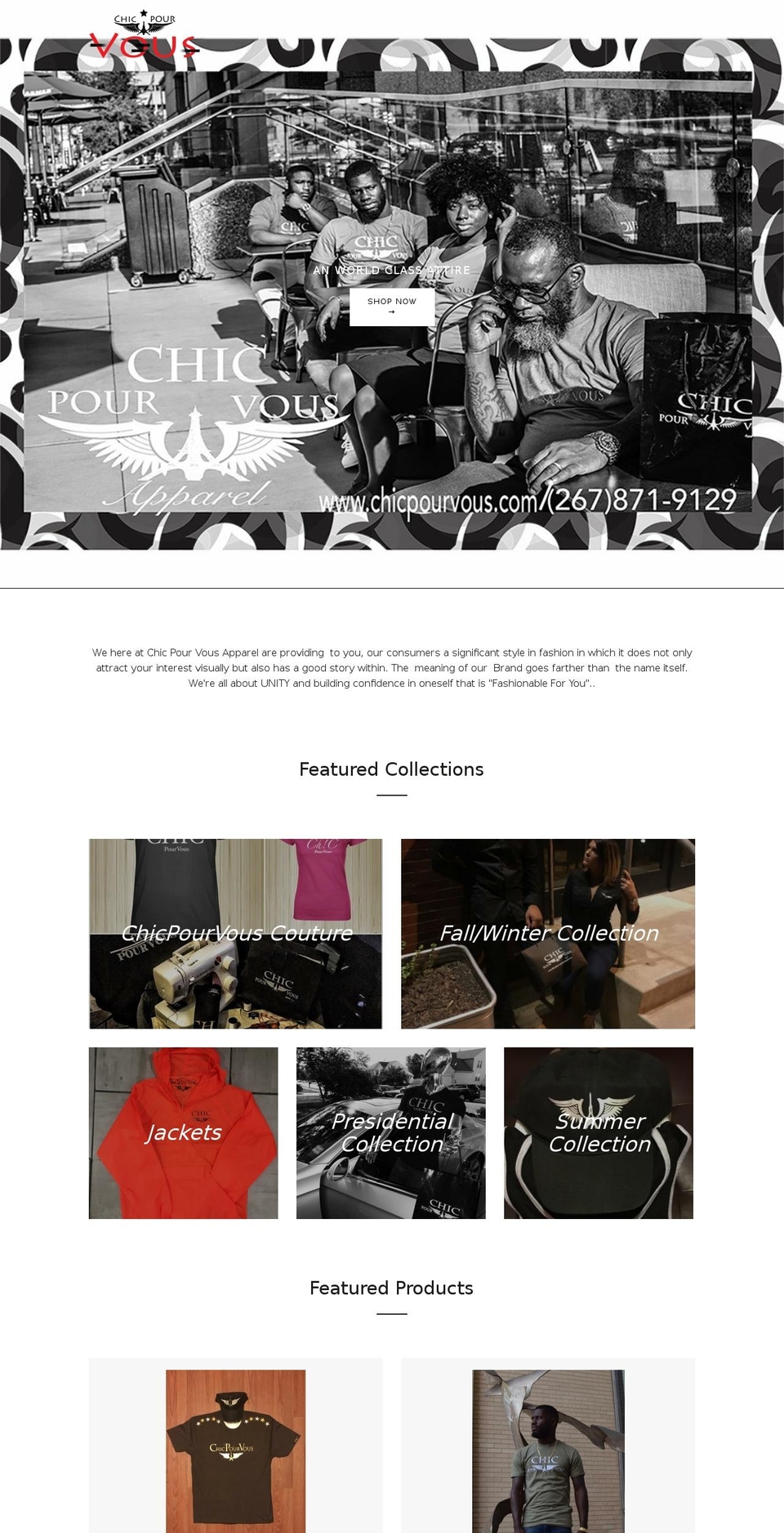 chicpourvous.com — Shopify storefront screenshot