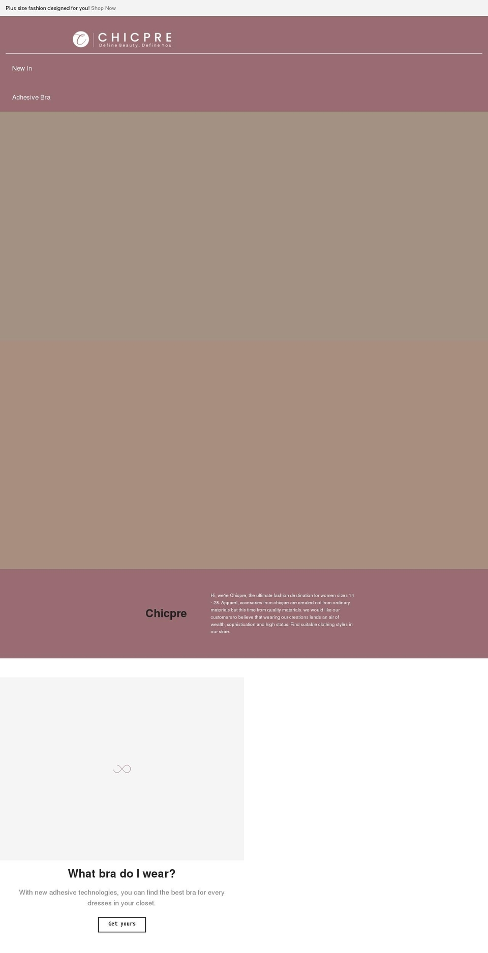 chicpre.com shopify website screenshot