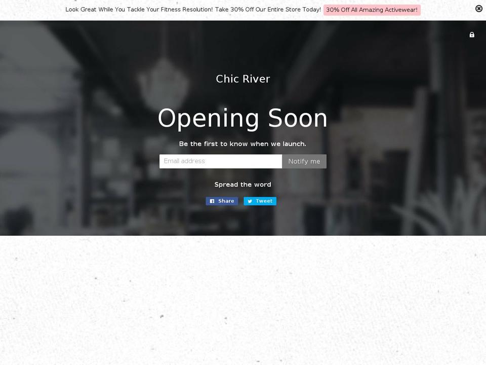 chicriver.com shopify website screenshot