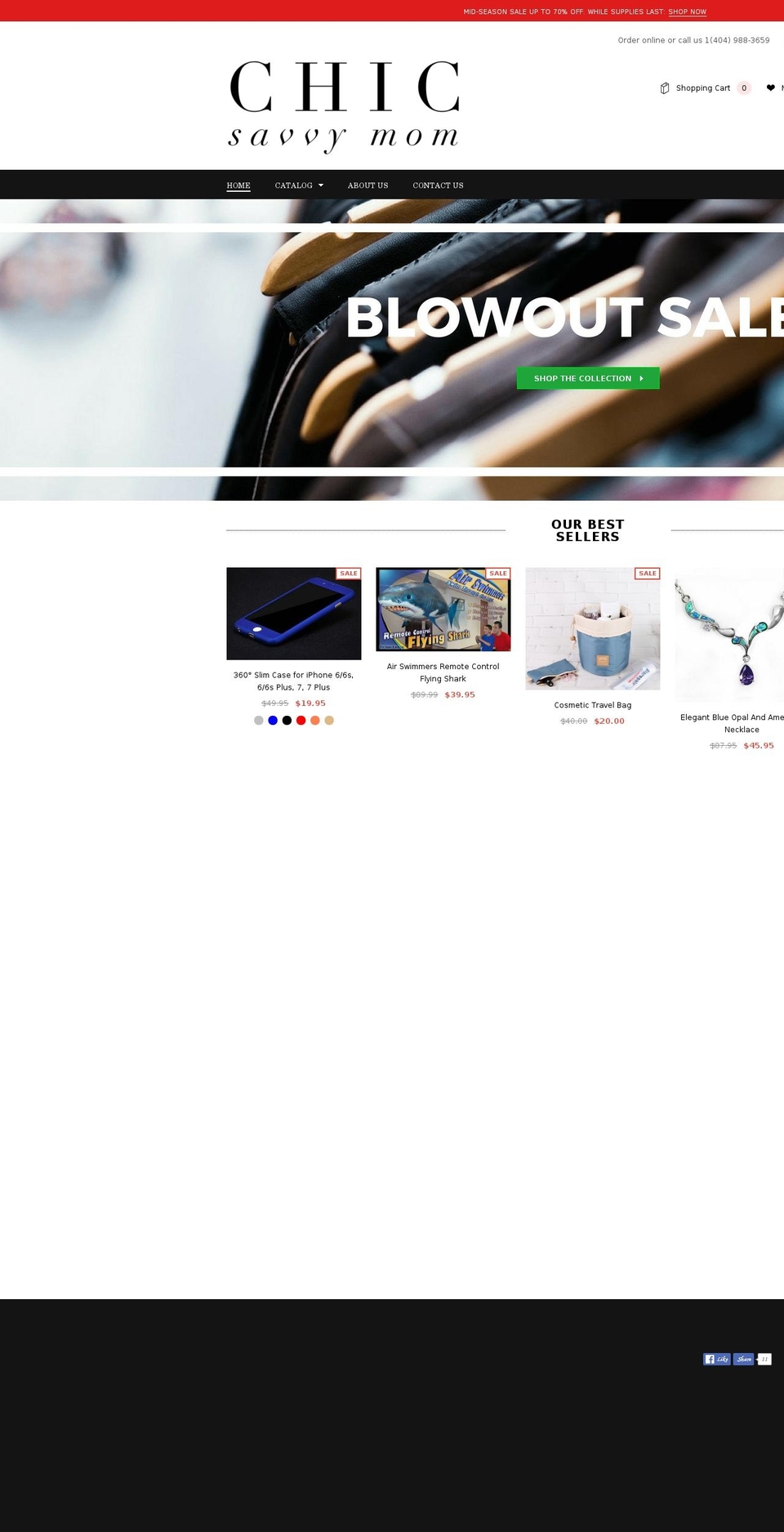 the-theme Shopify theme site example chicsavvymom.com