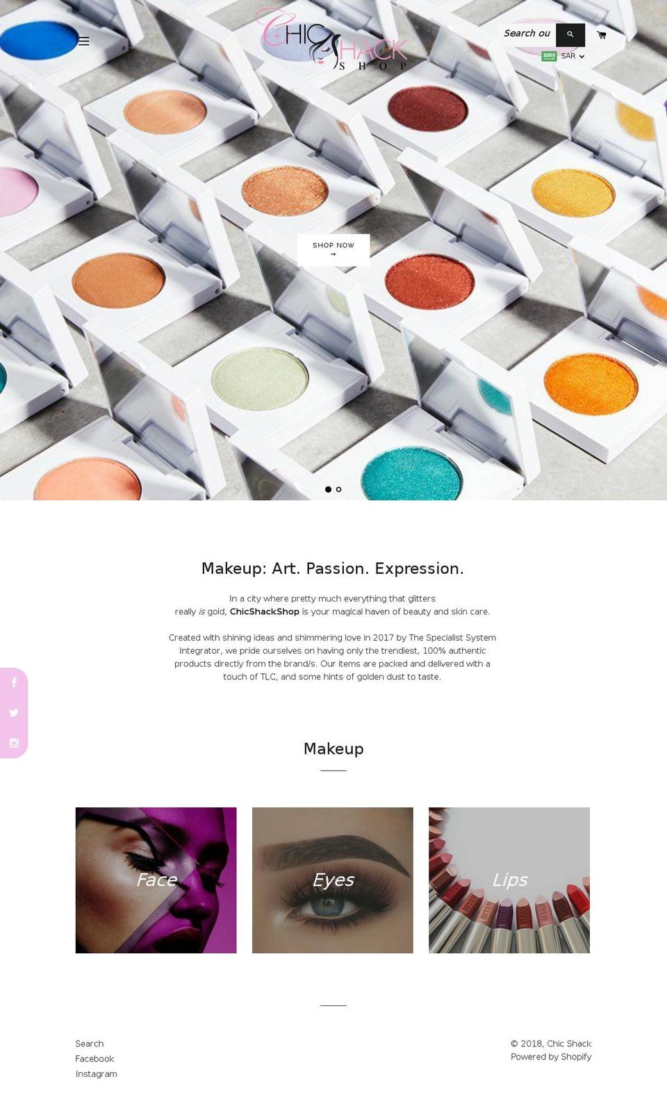 chicshackshop.com — Shopify storefront screenshot