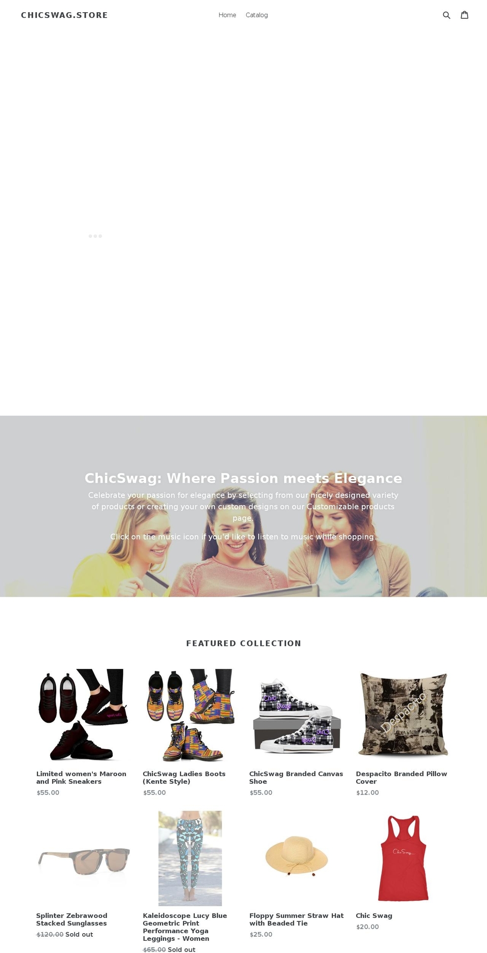 chicswagtees.com — Shopify storefront screenshot