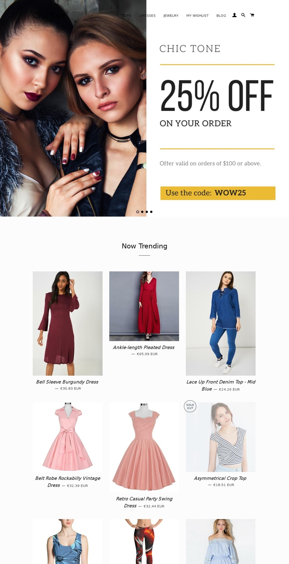 chictone.com — Shopify storefront screenshot