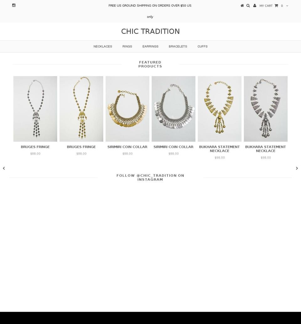chictradition.com shopify website screenshot