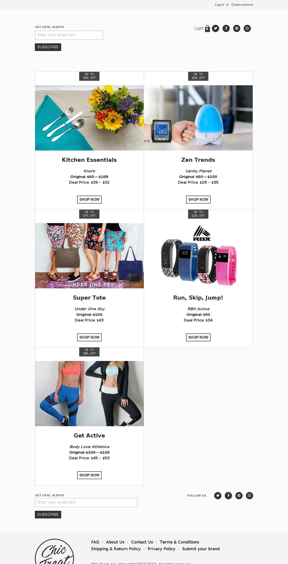 Deal Segments Shopify theme site example chictreet.com
