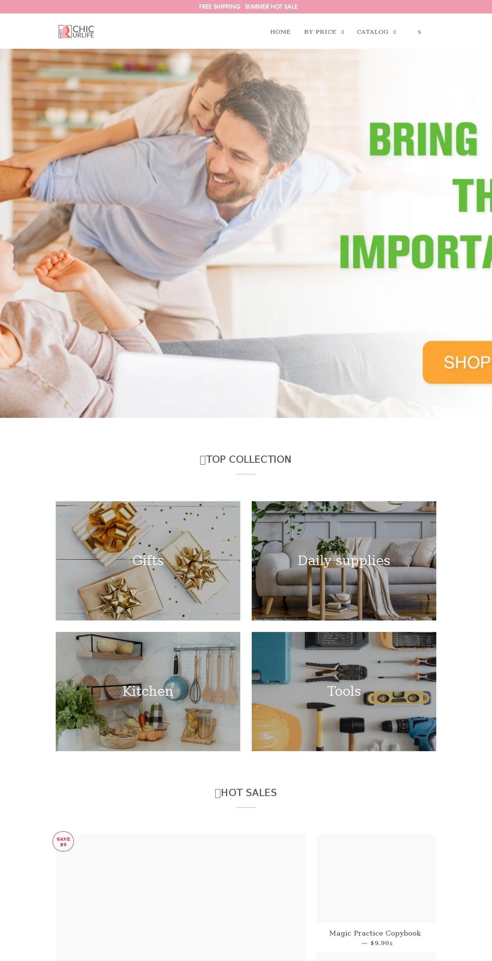chicurlife.com shopify website screenshot