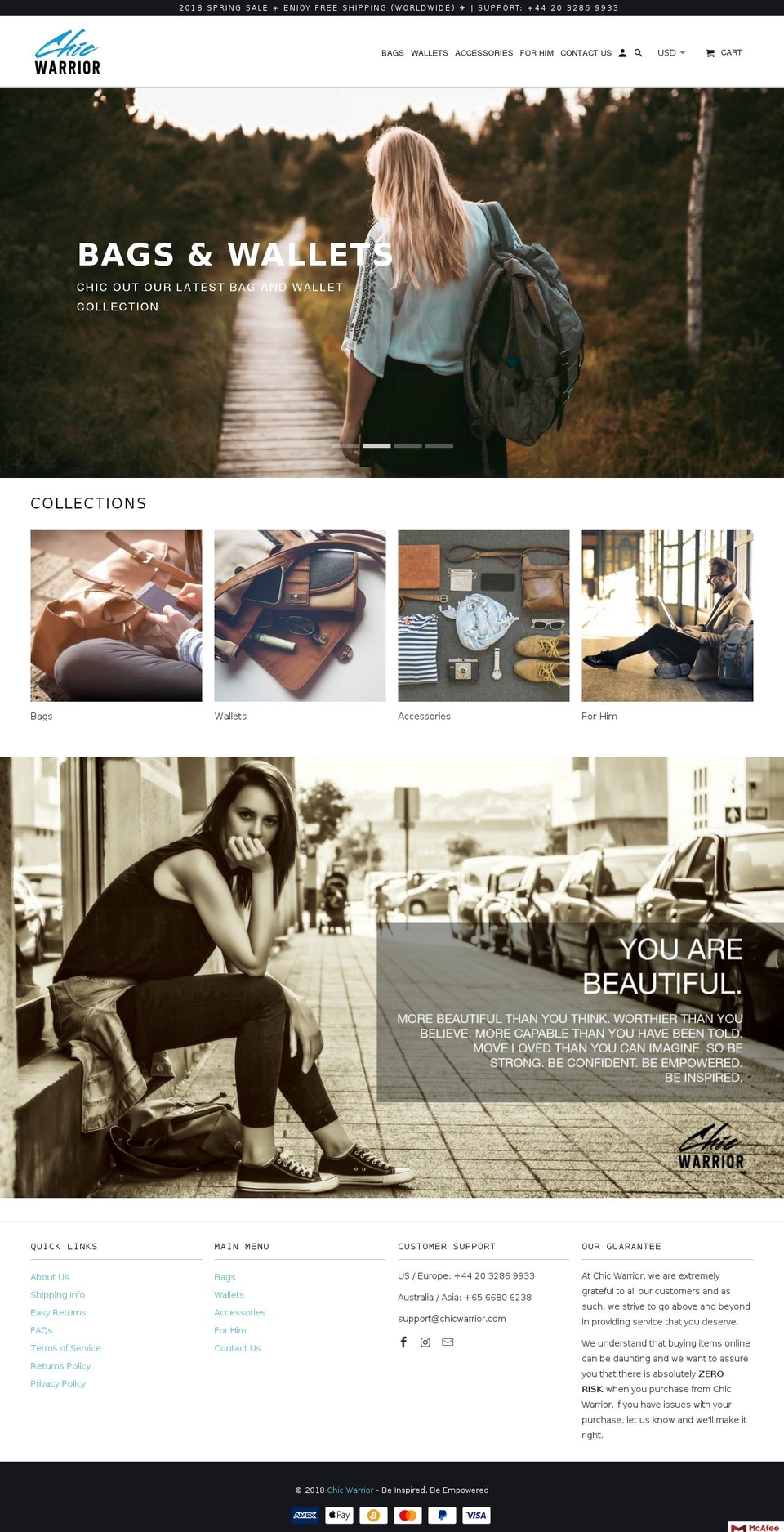 chicwarrior.com — Shopify storefront screenshot