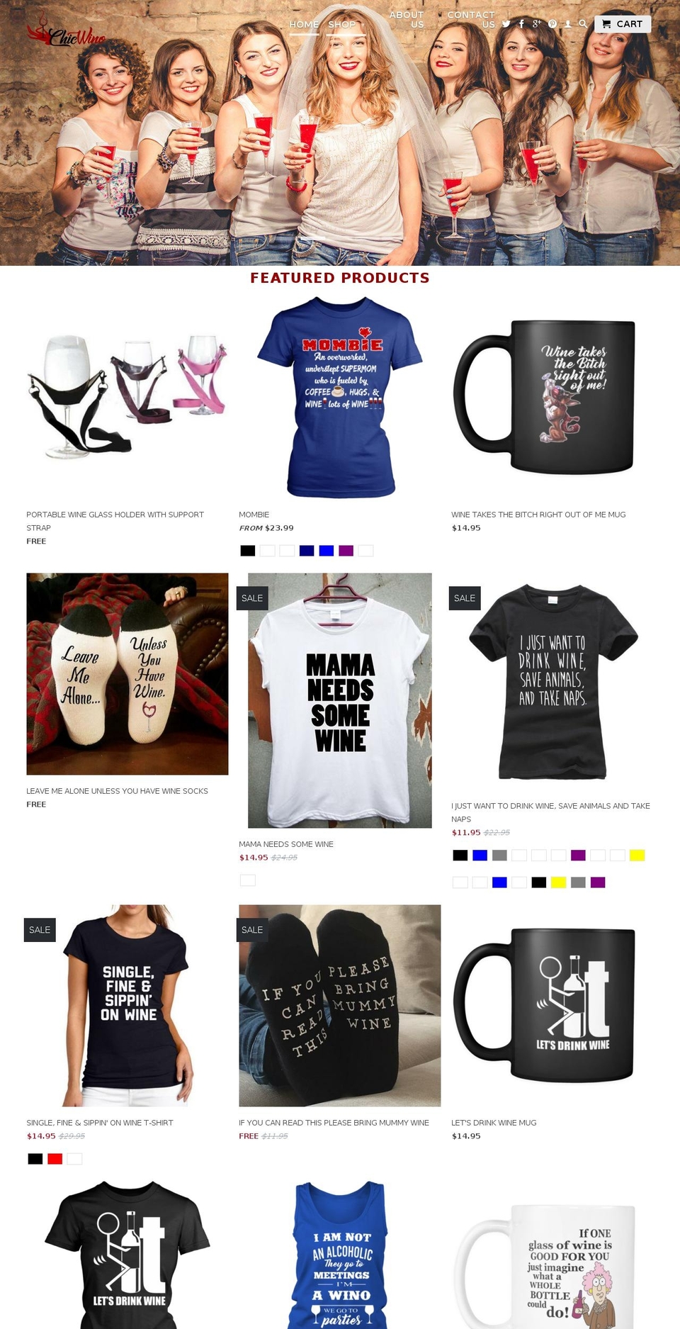 chicwino.com — Shopify storefront screenshot